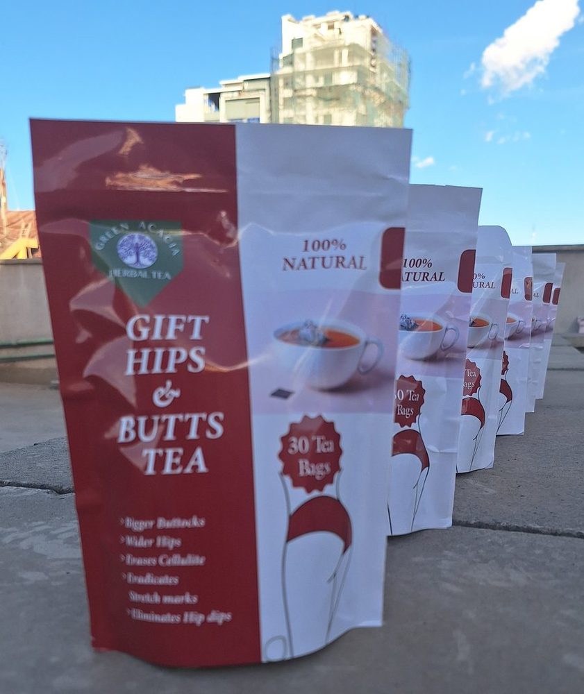 Gift Hips & Butts Tea packaging lineup